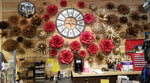 Gold Cactus Flower, Metal Flower Wall Art - Watson & Co