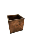 Copper cube planter