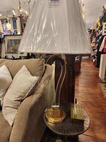 Acrylic and Brass Lamp