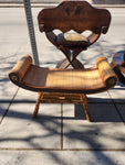Wicker Scroll Bench