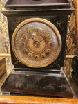 Blk. Marble Mantel Clock