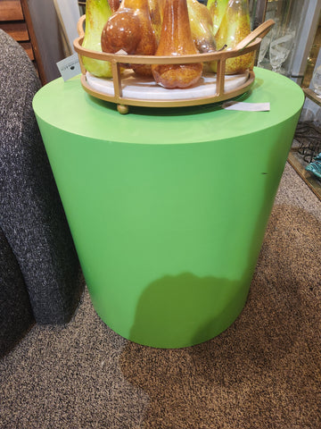 Green Barrel Table 22Dia.x24H