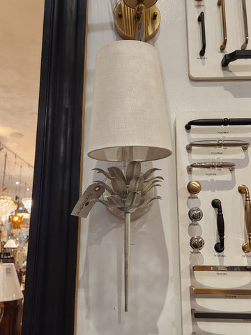 Silver Leaf Sconce