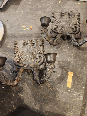 Pr. Eagle Candle Sconces