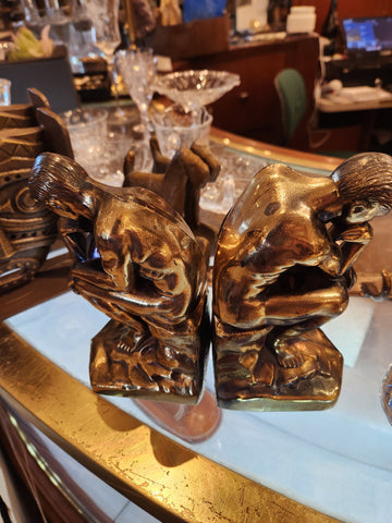 "Thinker" Bookends