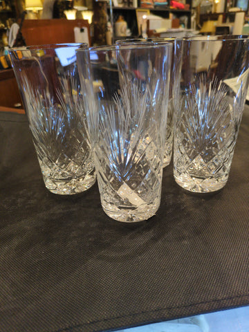 Set of 4 fancy highboys glasses