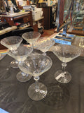 Set of 6 martini glasses