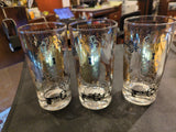 Spanish 16th c style set of 3 glasses