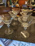 Set of 6 Chrystal martini glasses 05