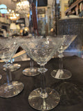 Set of 6 martini glasses