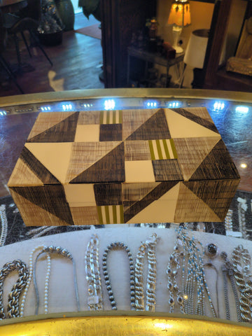 Large bone horn box as found