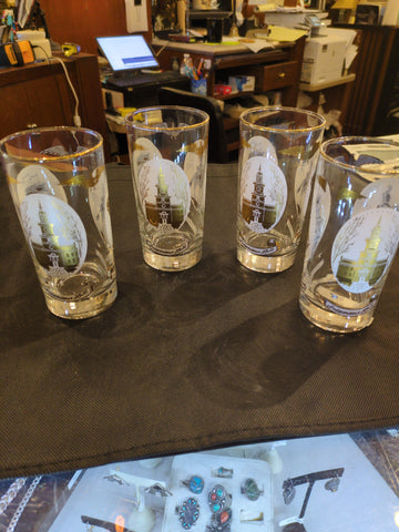 Set of 4 Andrew Jackson glasses