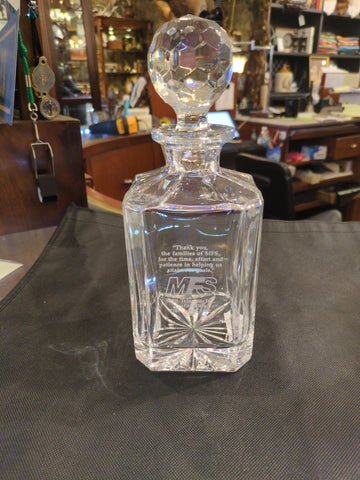 MFS decanter as found