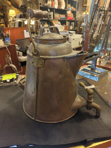 Antique water copper kettle