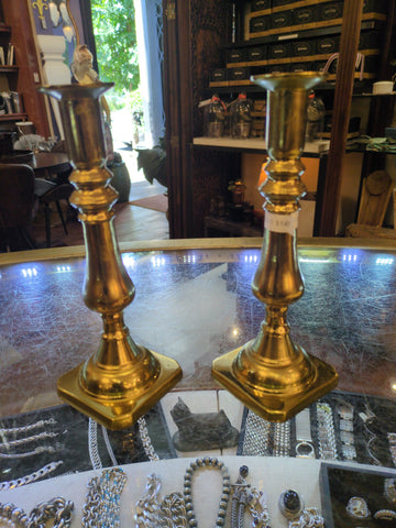 Pr brass candlesticks
