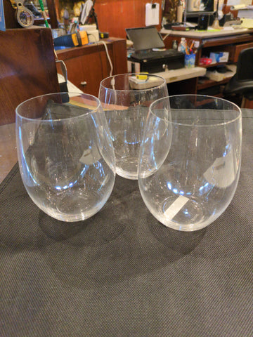 Set of 3 riedel glasses