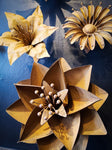 Rust Lotus Flower, Metal Flower Wall Art - Watson & Co
