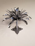 Platinum Clematis Flower, Metal Flower Wall Art - Watson & Co