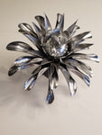 Platinum Clematis Flower, Metal Flower Wall Art - Watson & Co