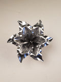 Platinum Lily Flower, Metal Flower Wall Art - Watson & Co