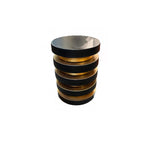 Oil Rubbed Bronze & Black Cylinder Table
