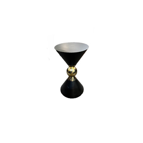 Hourglass Black & Gold Table
